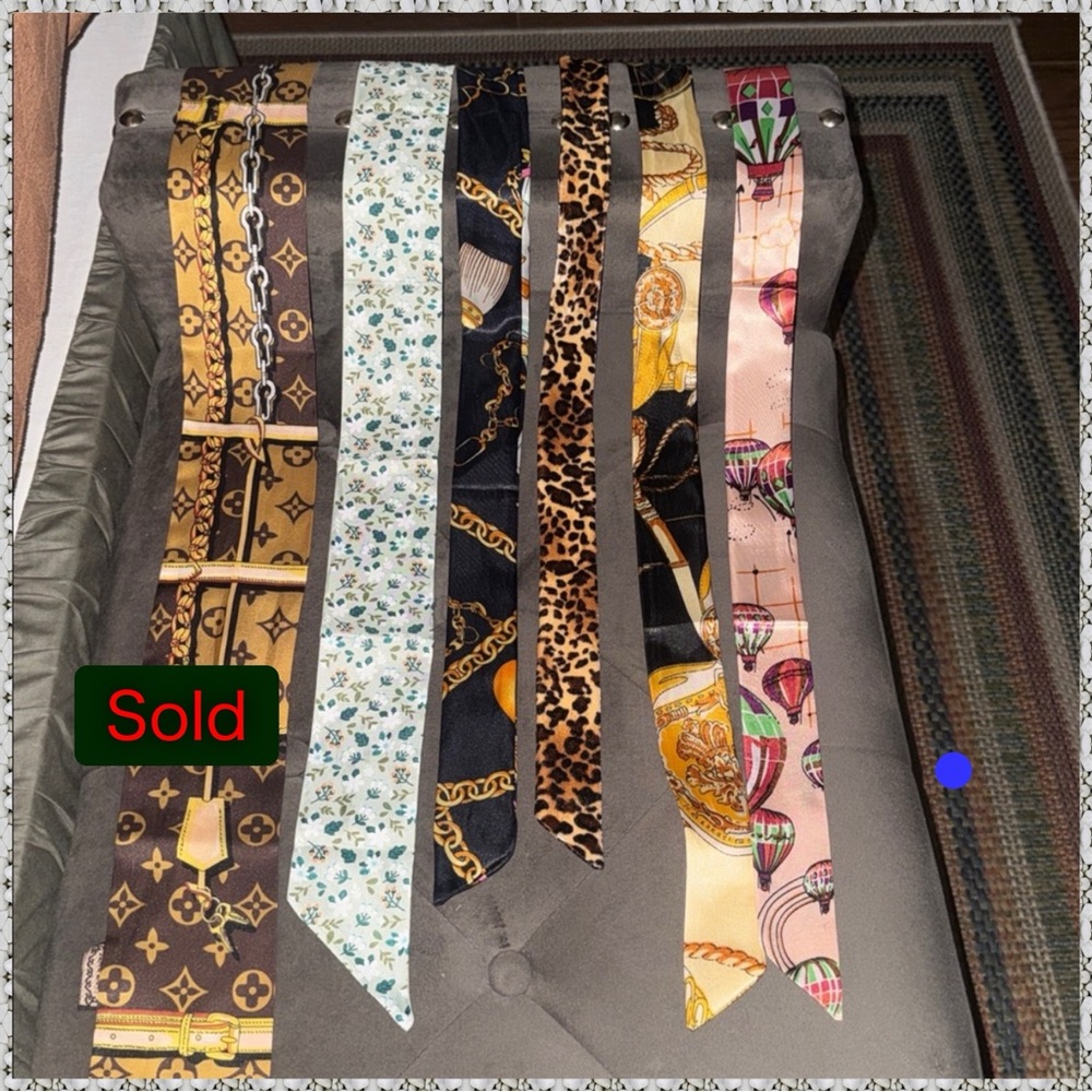 Silk Twilly Scarves - Mixed Pattern Set